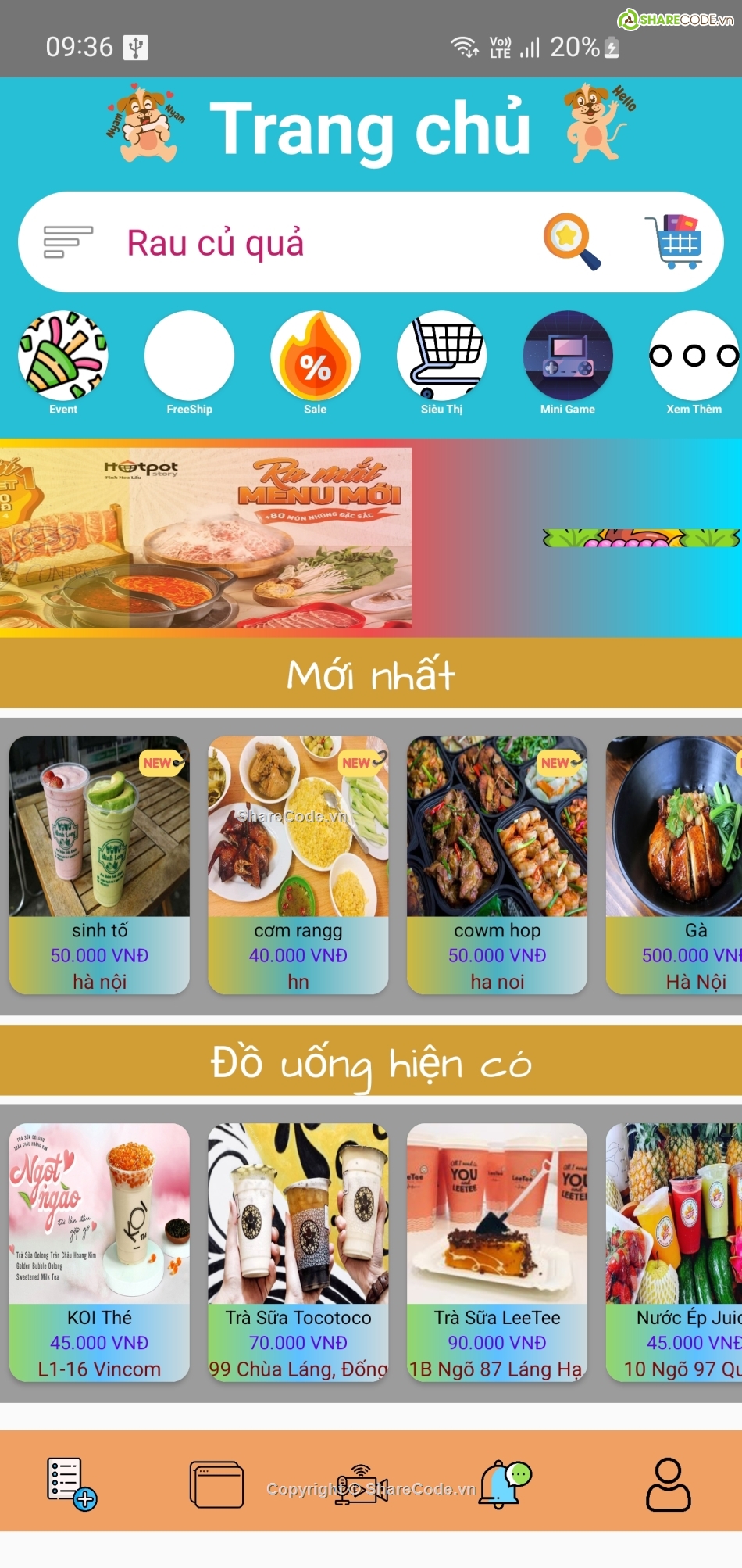 ứng dụng đồ ăn,ứng dụng đặt đồ ăn,app food đặt đồ ăn,App food đồ ăn